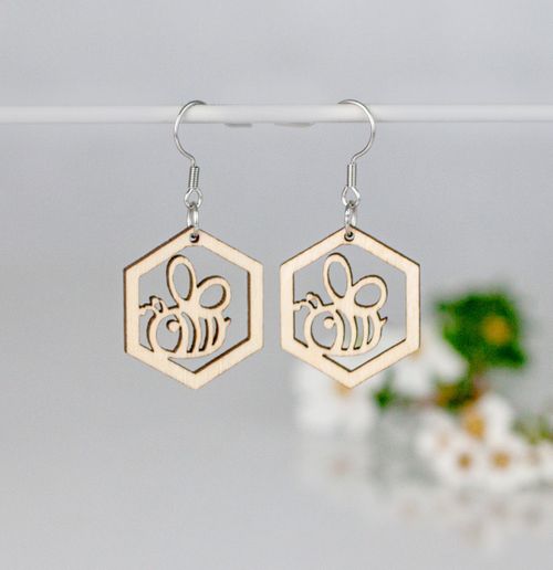 4bees earrings, small