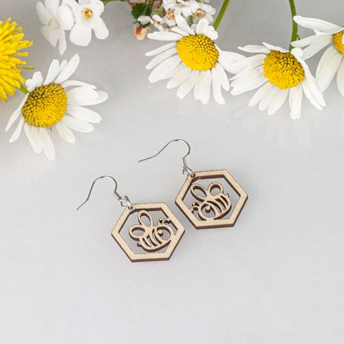 4bees earrings, small