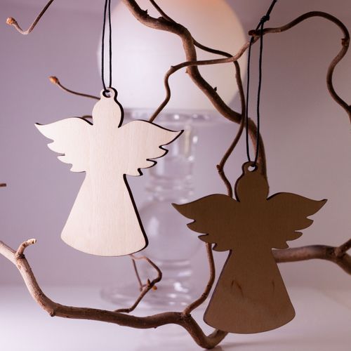 Angel decoration with text