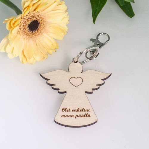 Angel pendant with own text