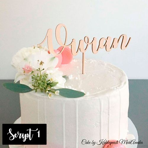 Cake topper 1 row, different styles