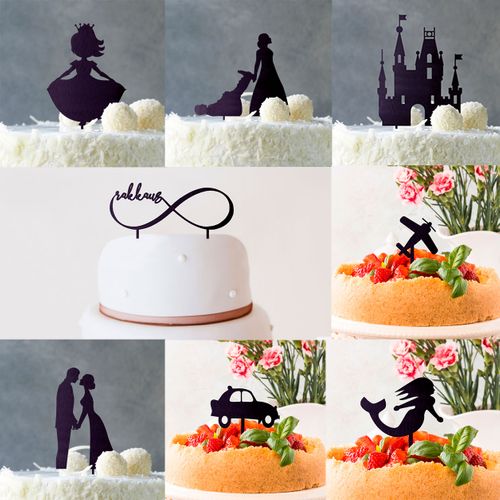 Cake toppers with different themes