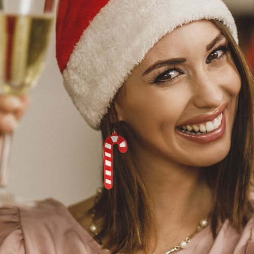 Christmas candy earrings