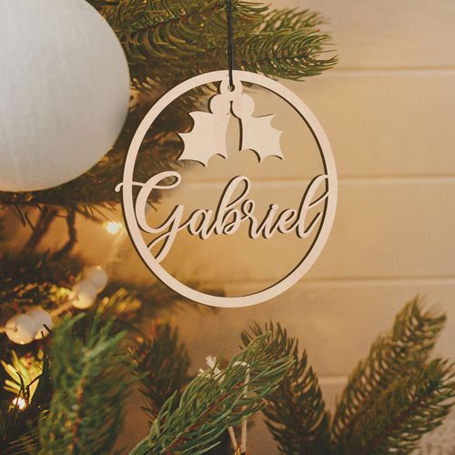 Christmas decoration with own text