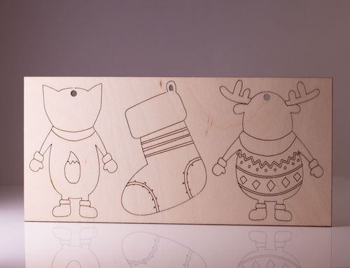 Coloring Christmas decoration