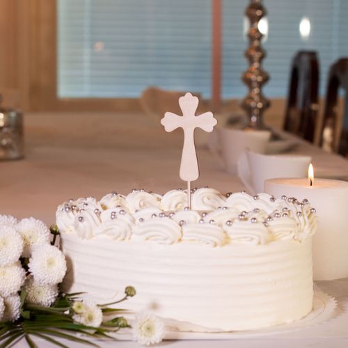 Cross cake topper, decorative