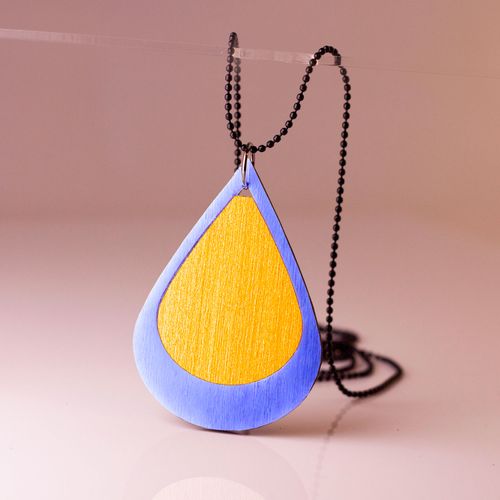 Drop in two colors necklage