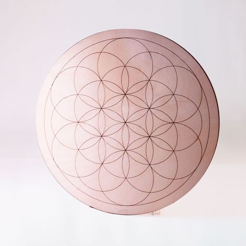 Flower of life coasters 4pc