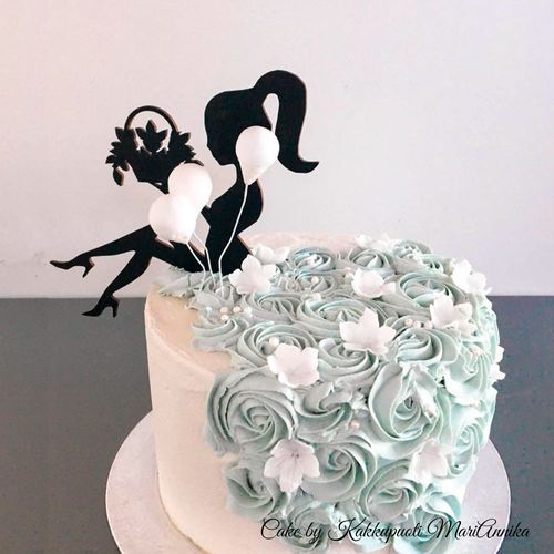 Girl cake topper, with or without bow