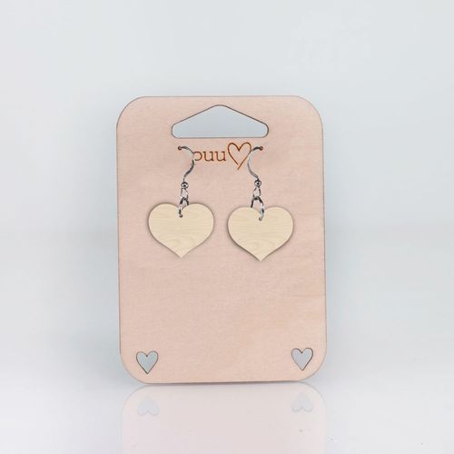 Heart earrings with own colors