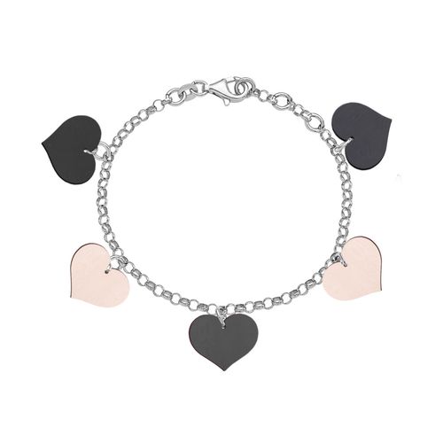 Heart steel bracelet with own colors