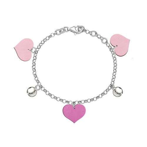 Heart steel bracelet with own colors