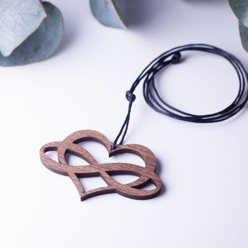 Infinity heart necklage