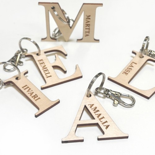 Letter pendant with own text