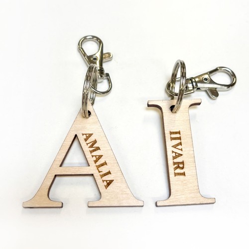 Letter pendant with own text