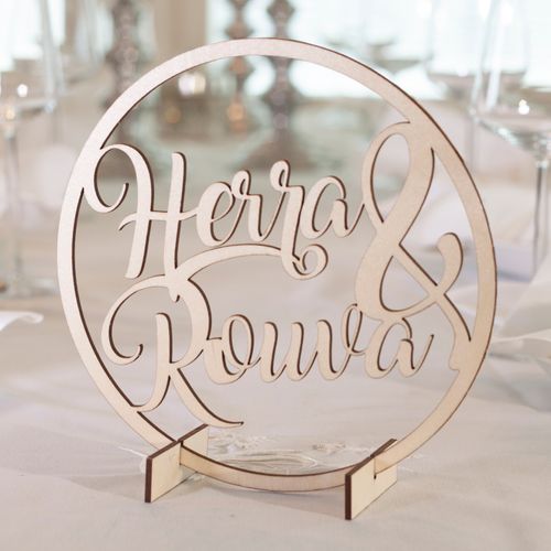 Round sign with text 20 or 35cm
