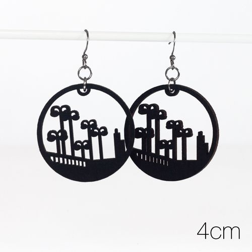 Silhouette earrings, two sizes