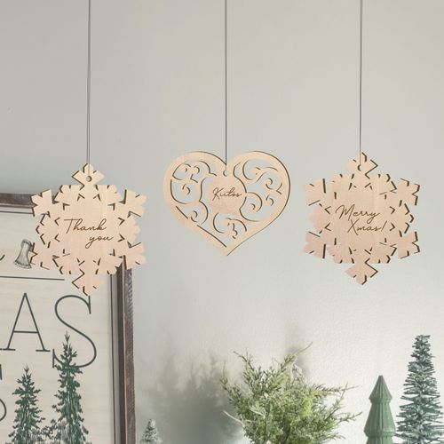 Christmas decoration with text or logo 5-100 pc (incl.vat)