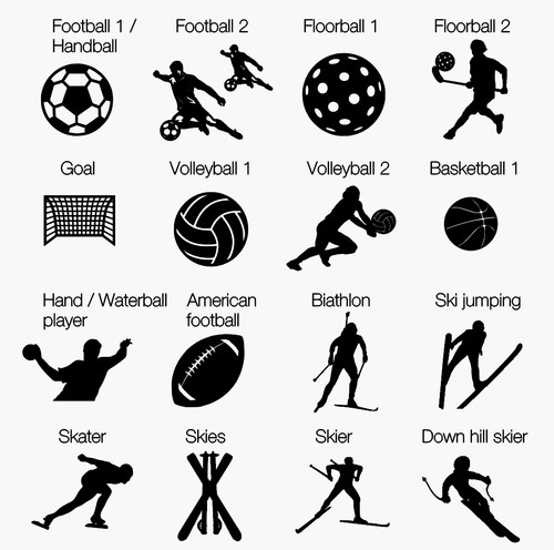 Wooden sports medal with own text, 80 different sports