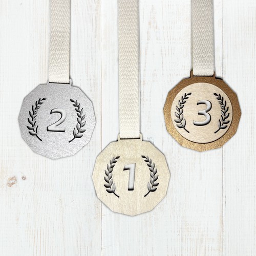 Wooden medal 