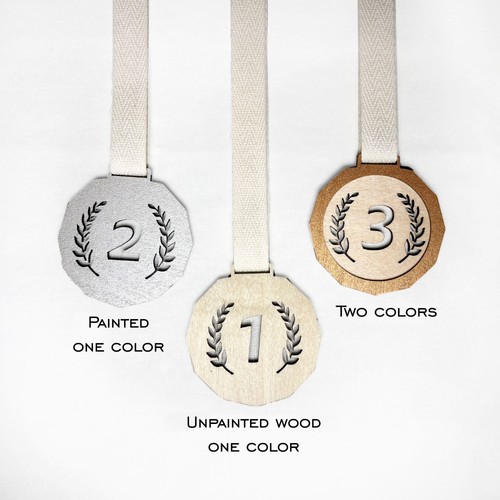 Wooden medal 